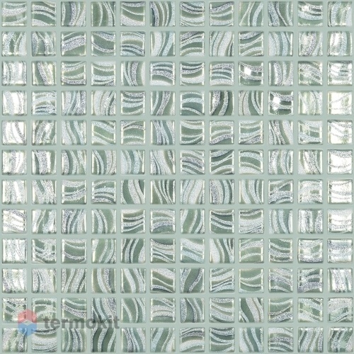 Мозаика Стеклянная Vidrepur Glitter Jade №7806 (на сетке) 31,7x31,7 (25x25)