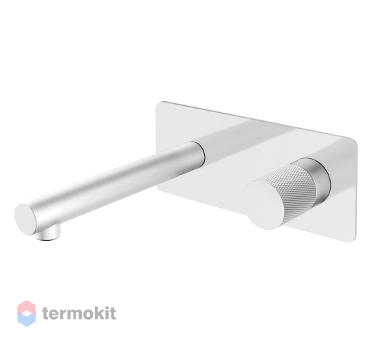 Встраиваемый смеситель для раковины Boheme Stick white touch chrome 125-WCR.2