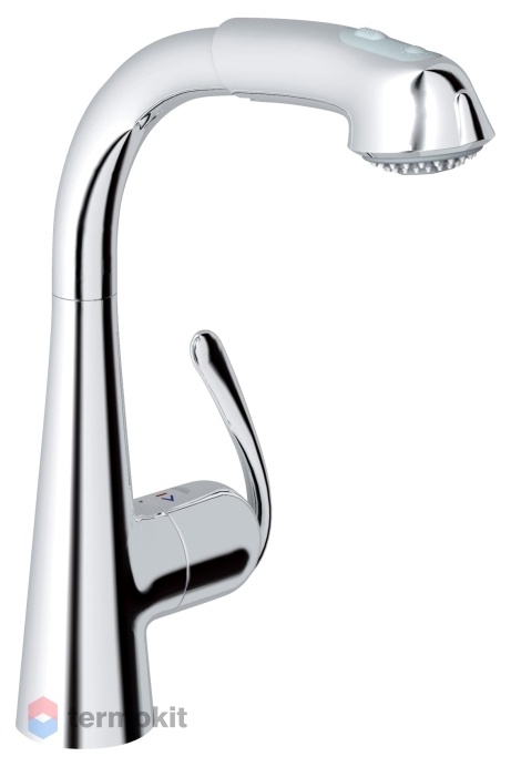 Смеситель для кухни Grohe Zedra с выдвижным изливом/лейкой 32553000