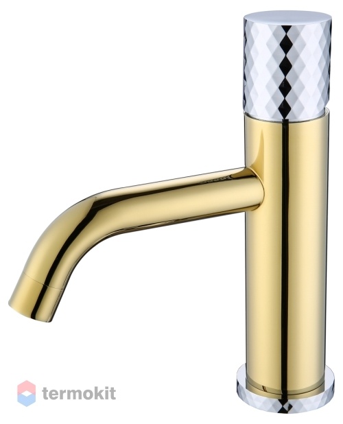 Смеситель для раковины Boheme Stick GOLD DIAMOND CHROME золото 121-GCR