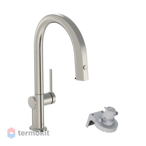 Смеситель для кухни Hansgrohe Aqittura M91 сталь 76803800