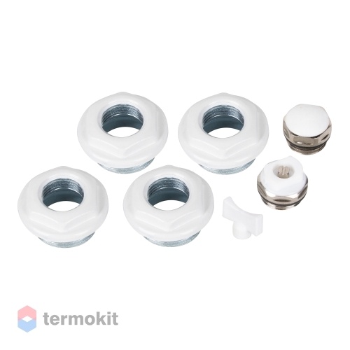 Комплект монтажный Royal Thermo 1”х 1/2" белый