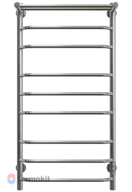 Электрический полотенцесушитель Aringa Бонди с полкой 1000x500 хром