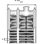 Стальные панельные радиаторы с боковым подключением Kermi FKО 33 высота 400