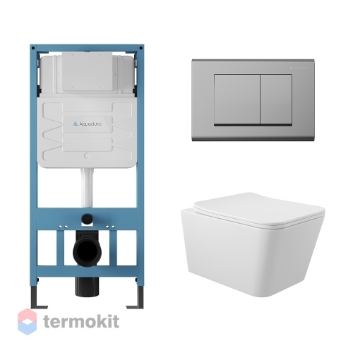 Комплект инсталляции с подвесным унитазом и клавишей Aqueduto TECNICA/QUADRADO/MACIO AQDS018