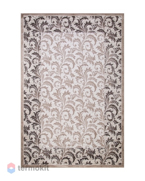 Ковёр Merinos Valencia Deluxe 80x150 прямоугольный кремовый/коричневый d327