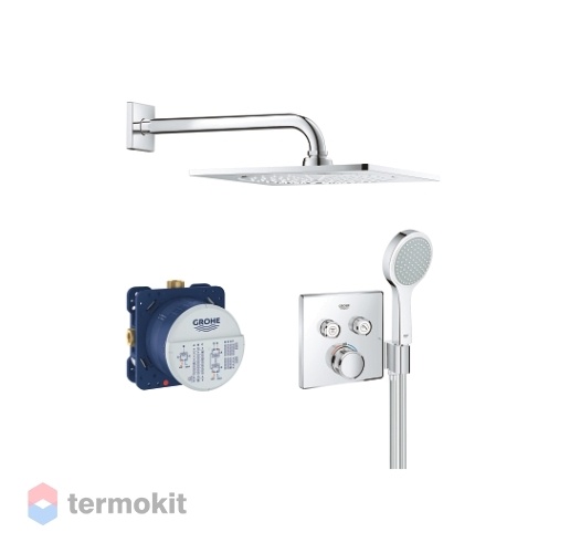 Душевой комплект скрытого монтажа GROHE SmartControl Grohtherm с термостатом 34742000