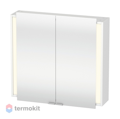 Зеркальный шкаф Duravit Ketho 80 с подсветкой белый глянец KT753101818