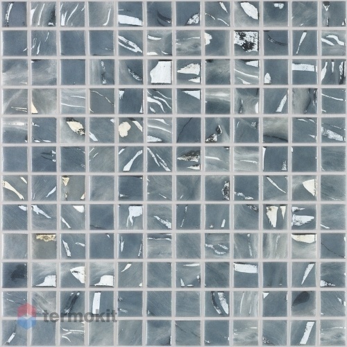 Мозаика Стеклянная Vidrepur Oasis Grey №7104 (на сетке) 31,7x31,7 (25x25)