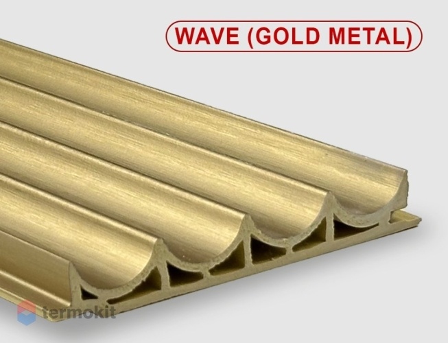 Стеновые панели Bonaparte Wave gold metal 