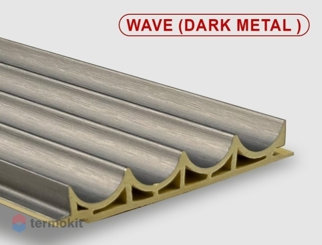 Стеновые панели Bonaparte Wave dark metal