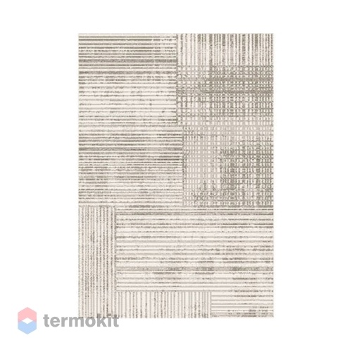 Ковёр Kitroom Флурлюкс (Сизаль) 100x200 прямоугольный серый 51336 50522