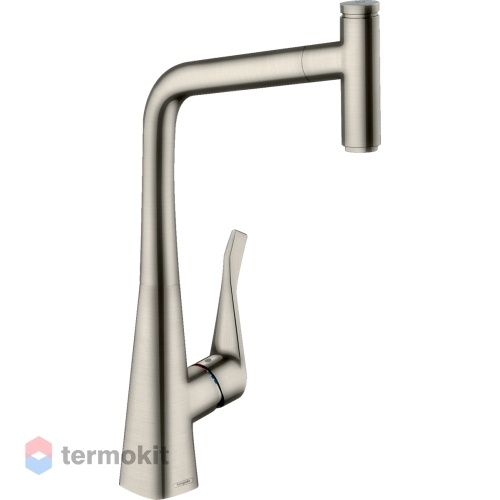 Смеситель для кухни Hansgrohe Metris Select M71 под сталь 73803800