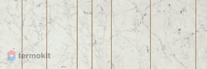 Керамическая плитка Италон Charme Extra 600080000369 Carrara Inserto Golden Line 25х75