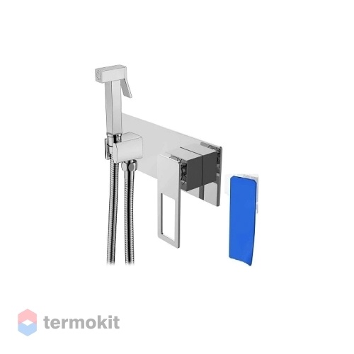 Встраиваемый смеситель с гигиеническим душем Boheme Q хром 147-CRUW.2