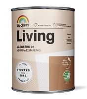 Beckers Living Vaggfarg 20 краска полуматовая для стен и потолков, база A, 0,9л