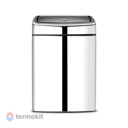 Мусорный бак Brabantia Touch Bin прямоугольный 10л полированная сталь