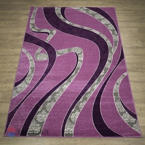 Ковёр Kitroom Фиеста 80х150 прямоугольный фиолетовый/бежевый 35301 36544