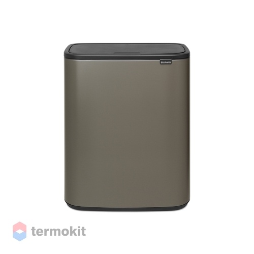 Мусорный бак Brabantia Touch Bin Bo 60 л Платиновый 223068