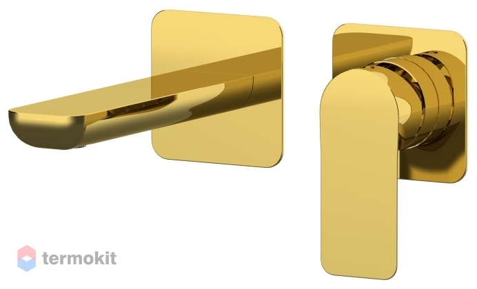 Встраиваемый смеситель для раковины Remer Infinity глянцевое золото I15PDO
