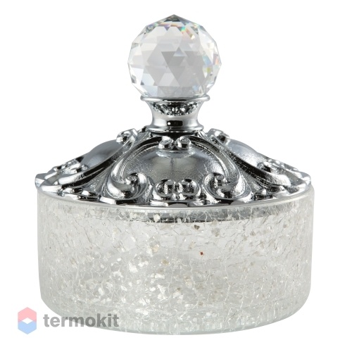 Емкость Migliore Cristalia низкая с крышкой хром/SWAROVSKI 16793