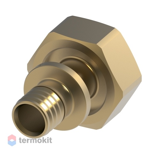 Соединение Tece прямое с накидной гайкой 16x3/4" евроконус, латунь